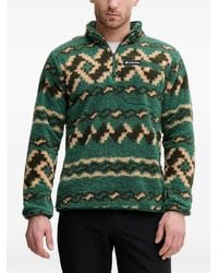 Columbia - Geometric-Pattern Half-Zip Sweater - Lyst