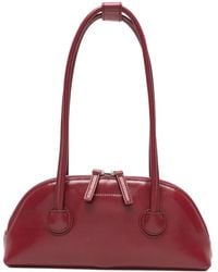 Marge Sherwood - Logo-Print Leather Shoulder Bag - Lyst