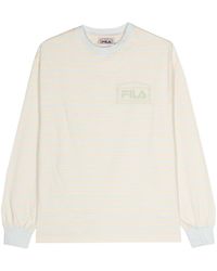 Fila - T-shirt a righe con stampa - Lyst