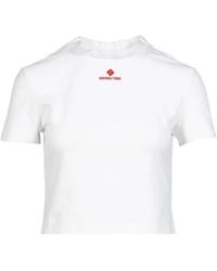 ShuShu/Tong - Wave Lace Collar T-Shirt - Lyst
