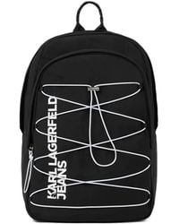 KARL LAGERFELD - String Utility Backpack - Lyst