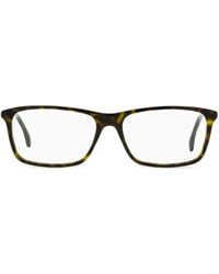 Gucci - Rectangular-Frame Logo-Detail Glasses - Lyst