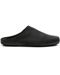 Uma Wang - Leather Slippers With Square Toe - Lyst