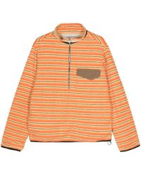RANRA - Striped Half-zip Sweatshirt - Lyst