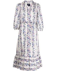 Marchesa - Floral-Print Shirt Dress - Lyst