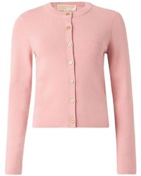 Michael Kors - Wool Ribbed Cardigan - Lyst