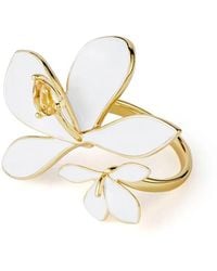 Shanghai Tang - Ginger Flower Enamel Ring - Lyst