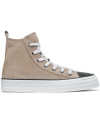 Brunello Cucinelli - Sneakers Stringate Con Pannelli - Lyst