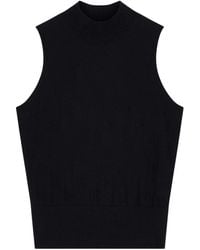 ARMANI EXCHANGE - Monogram-Pattern Sleeveless Top - Lyst