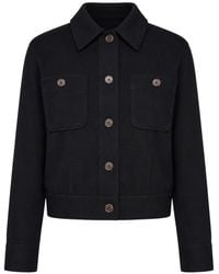 Vince - Button-Up Chest-Pocket Jacket - Lyst