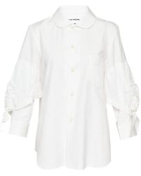 Comme des Garçons - Ruffled-Sleeve Peter Pan-Collar Shirt - Lyst