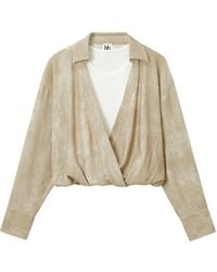 B+ AB - Haut À Design Croisé - Lyst