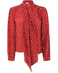 RIXO London - Polka-dot Shirt - Lyst