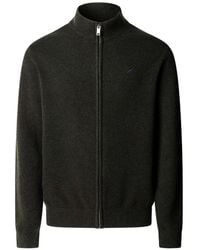 Hackett - Zip-Up Lambswool Cardigan - Lyst