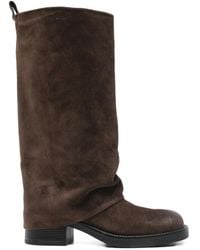 GISÉL MOIRÉ - Botas holgadas con tacón de 40 mm - Lyst