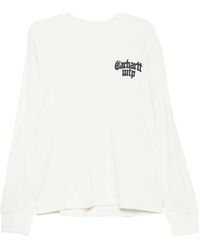 Carhartt - Logo-Embroidered Waffle-Knit T-Shirt - Lyst