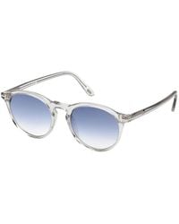 Tom Ford - Gradient-Lenses Round-Frame Sunglasses - Lyst