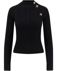 La Petite Robe Di Chiara Boni - Pullover mit Stehkragen - Lyst
