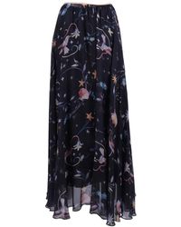 forte_forte - Deliverance-Print Chiffon Maxi Skirt - Lyst
