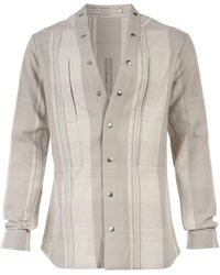 Rick Owens - Striped Press-Stud Shirt - Lyst