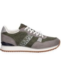 Napapijri - Cosmos Syn Logo-Print Panelled Sneakers - Lyst