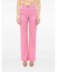 Julfer - Pantalon Droit À Surpiqûres Décoratives - Lyst