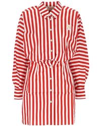 Fiorucci - Striped Cotton Shirt Dress - Lyst