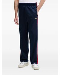 adidas - Firebird Logo-Embroidered Side-Stripe Track Pants - Lyst