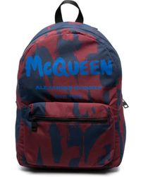 McQueen - Rucksack Mit Graffiti-Print - Lyst