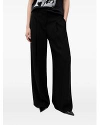 BOSS - Pinstripe Wide-Leg Trousers - Lyst