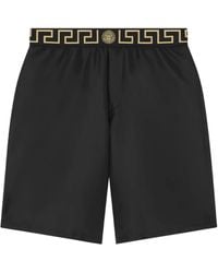 Versace - Greca-Waistband Swim Shorts - Lyst