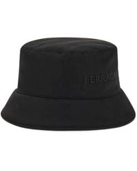 Ferragamo - Embroidered-Logo Bucket Hat - Lyst