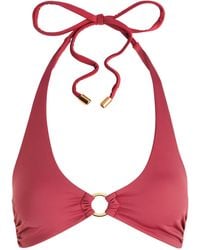 Away That Day - Sorrento Ring-Detail Halter-Neck Bikini Top - Lyst