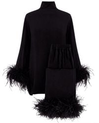 Sleeper - Tie Feather-trim Pyjamas - Lyst