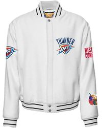 Jeff Hamilton - Oklahoma City Thunder Varsity Jacket - Lyst