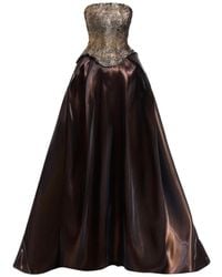 Gemy Maalouf - Sequin-Embellished Strapless Dress - Lyst
