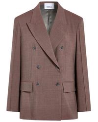 Erika Cavallini Semi Couture - Double-Breasted Peak-Lapel Blazer - Lyst