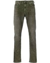 DIESEL - Corduroy Tapered Leg Trousers - Lyst