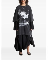 Off-White c/o Virgil Abloh - Dreaming Narciso Graphic-Print Mini T-Shirt Dress - Lyst