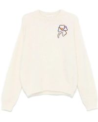 Lanvin - Pullover Mit Kleeblatt-Patch - Lyst