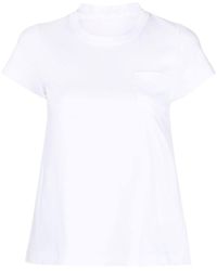 Sacai - Round-neck Short-sleeve T-shirt - Lyst