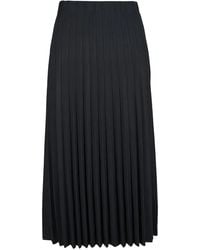 Agnona - Pleated Midi Skirt - Lyst