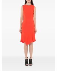 Givenchy - Sleeveless Asymmetric Hem Midi Dress - Lyst