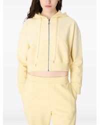 Marine Serre - Sudadera de vellón con capucha y cremallera - Lyst