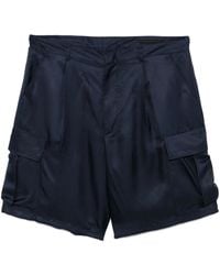 Prada - Cargo-Shorts Aus Seide - Lyst