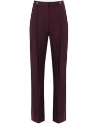 Elisabetta Franchi - Pantalones de vestir de talle alto - Lyst
