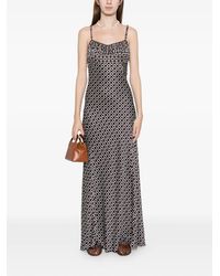 fitted lace wedding dress BANDANA-PRINT MAXI DRESS – SANDRO Egypt main image 1