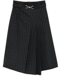 iBlues - Falda A Cuadros Con Pliegues - Lyst