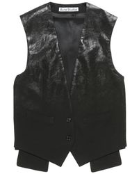 Acne Studios - Button V-Neck Waistcoat - Lyst