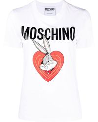 Moschino - T-shirt Bugs Bunny con stampa - Lyst